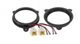 Set Inele Distanțiere + Conectori Difuzoare 165mm Dacia Renault Nissan Opel Fiat - Adaptor Montaj Boxe Auto Usi Fata/Spate