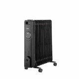 Calorifer electric cu 11 elementi, 2500W, termostat reglabil si protectii