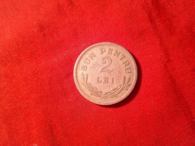 Moneda 2 lei 1924 , cal. Buna foto