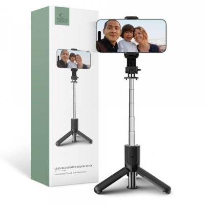 Selfie Stick Bluetooth Tech-Protect L02S, Universal, Negru foto