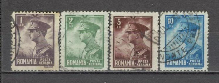 Romania.1930 Posta aeriana-Regele Carol II stampilate GR.29