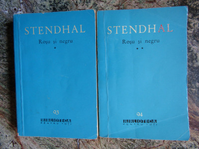 Stendhal - Rosu si negru ( vol I, vol II), 1963 foto