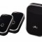 Sonerie fara fir 2 transmitatoare - comutator cu baterie 12V (2 butoane) si 1 receptor negru ( 1 sonerie) la priza , IP44