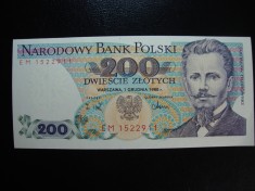 POLONIA 200 ZLOTI 1988 UNC -