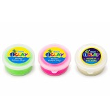 Cumpara ieftin Pachet multicolor pentru modelaj creativ, alb luminos, verde neon si roz neon, 3 recipiente x 18 g