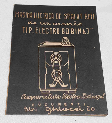 Masina electrica de spalat rufe de uz casnic tip electro-bobinaj pliant foto