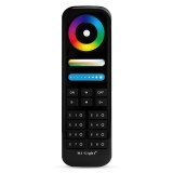 MiBoxer Group Control RGB+CCT LED grup (8 zone) controller telecomanda neagra color FUT089B