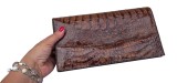 CLUTCH VINTAGE DIN PIELE NATURALĂ DE CROCODIL POROS