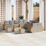 VidaXL Set de canapele pentru grădină Manual 13 pcs bej și gri deschis 3363887