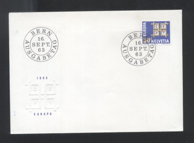 Switzerland 1963 Europa CEPT Mi.781 FDC UN.027 foto