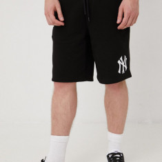 47brand pantaloni scurți MLB New York Yankees bărbați, culoarea negru BB017PEMIHS549827JK