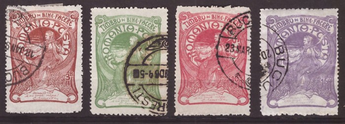 1906 - Torcătoarea, serie stampilata