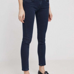 Pepe Jeans jeansi femei, culoarea albastru marin