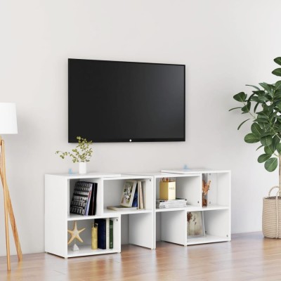 vidaXL Comodă TV, alb, 104x30x52 cm, PAL foto