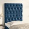 Gossi tablii de pat, 2 buc, albastru inchis, 80x7x78/88 cm, catifea