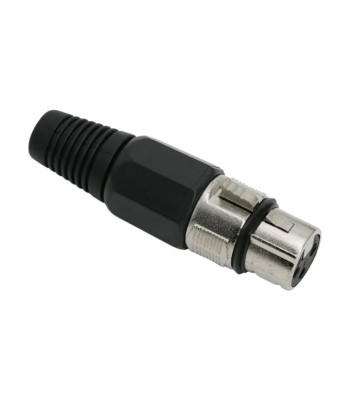 Mufa XLR 3 poli mama cu fleaca de prindere protectie cablu foto