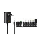 Sursa Alimentare Universala Goobay 3-12V 12W, 11 adaptoare: USB-C, USB-A, Mini-B, Micro-USB, DC, protectie scurtcircuit, suprasarcina
