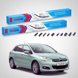 Cumpara ieftin Ștergătoare Citro&euml;n C4 Gen 2 (B7) Hatchback 5D 2010-prezent | Set Față Flat Premium &ndash; TeamCar&reg;