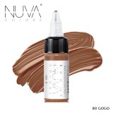 Tus Micropigmentare NUVA Colors 15ml - 80 Coco: Microblading, Eyeliner, Sprancene - Pigment Profesional PMU