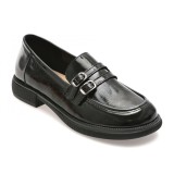 Mocasini GRYXX negri, 36322, din piele naturala lacuita