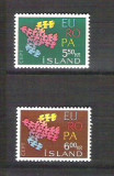 Iceland 1961 Europa CEPT, MNH AC.020, Nestampilat