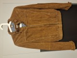 Geacă piele &icirc;ntoarsă Massimo Dutti