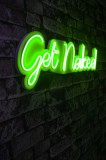 Decoratiune luminoasa LED, Get Naked, Benzi flexibile de neon, DC 12 V, Verde, Neon Graph