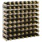 vidaXL Suport sticle de vin pentru 72 de sticle, lemn masiv de pin 282471
