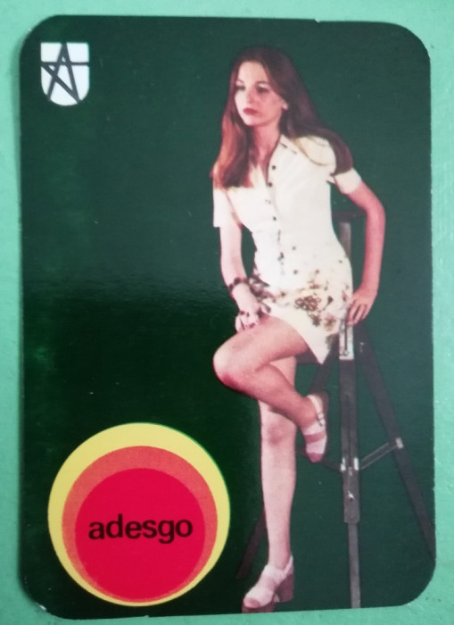 M3 C31 23 - 1976 - Calendar de buzunar - reclama ciorapi dama - ADESGO