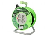 Prelungitor Electric Bobinat 25m 4 Prize PVC Negru