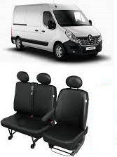 Huse scaune din piele Renault Master 3 locuri 2+1 2015 - 2019 foto