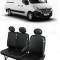 Huse scaune din piele Renault Master 3 locuri 2+1 2015 - 2019