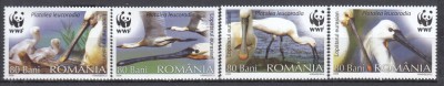 ROMANIA 2006 LP 1744 PASARI PROTEJATE LOPATARUL EURASIAN WWF SERIE MNH foto