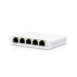 SWITCH PoE UBIQUITI, port Gigabit x 5, SFP nu, managed, carcasa plastic, &quot;USW-FLEX-MINI&quot; (timbru verde 2 lei)