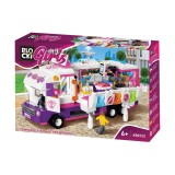 Joc de construit, Salonul de coafura mobil, 375 piese, 7Toys