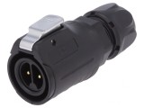 Mufă Circulară 2-Pin Aurită 10A