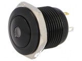 Comutator anti-vandalism Poz 2 SPST-NO 2A/36VDC IP65 roșu