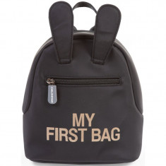 Childhome My First Bag Black rucsac pentru copii 20x8x24 cm