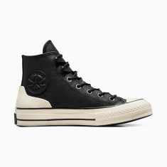 Converse teniși de piele Chuck 70 culoarea negru, A05695C