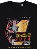 Tricou Bărbați Jorge Martin #MART1NATOR 2026 Black Marime S GP Racing Apparel