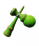 Cumpara ieftin Kendama Profesionala Lemn Verde 18cm, Joc Abilitati, Antistres, Coordonare, 6+ Ani