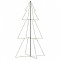 Brad Crăciun conic, 120x220 cm, 300 LED-uri, interior&amp;exterior