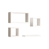 Cumpara ieftin Set rafturi de perete 3 buc Babine Pako World Alb 84x15x44 cm