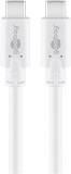 Cablu de incarcare si sincronizare USB type C 3.2 Gen1 tata-tata PD 60W 1m alb Goobay