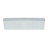 Jardiniera decorativa, alb, 68.5x17.3x15 cm, Ratolla Case P