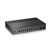 SWITCH ZYXEL, porturi Gigabit x 8, SFP x 2, managed, rackabil, &quot;GS2220-10-EU0101F&quot; (timbru verde 2 lei)
