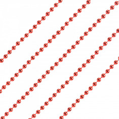 Ghirlandă decorată cu mărgele roșii - 2 m