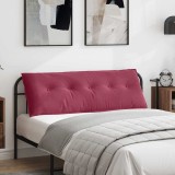 vidaXL Perna pentru spate Roșu Vin 140 x 50 cm Țesătură din corduroy 42014852
