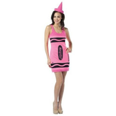 Costum Halloween adulti , Crayola , Shocking Pink