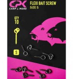 CPK Flexi Bait Screw, 10buc/plic, 9mm